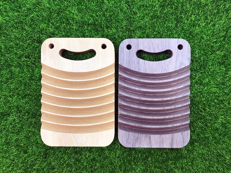 Smile Washboard Log Coaster - ที่รองแก้ว - ไม้ 