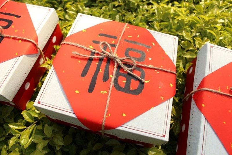 2014-福字-祝福禮盒(米餅乾) - 蛋糕/甜點 - 新鮮食材 紅色