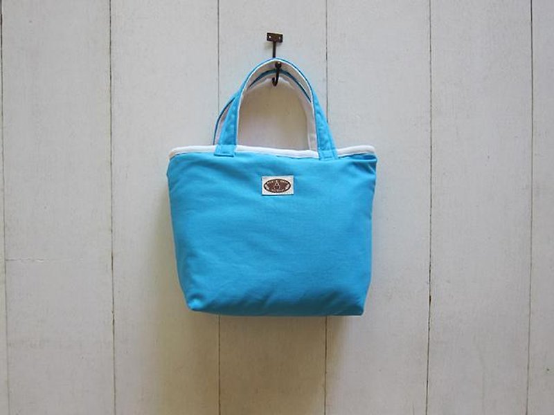 Macaron Series - Small Canvas Tote milky turquoise + - Handbags & Totes - Other Materials Multicolor