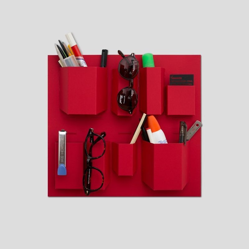 Paperage 紙器時代 - 紅(S) - ウォールデコ・壁紙 - 紙 レッド