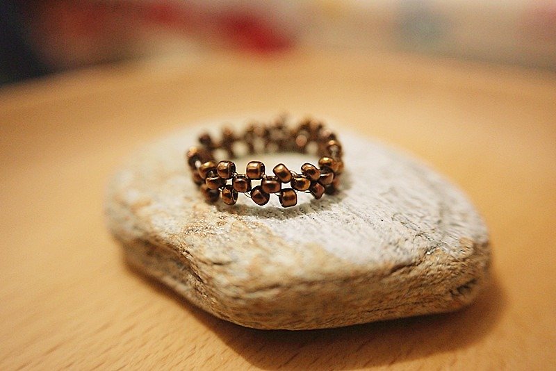 ✬Coffee beans, small ring - General Rings - Other Materials Brown