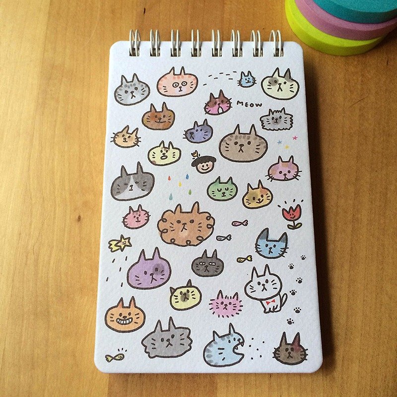 Blank coil notebook_cat - สมุดบันทึก/สมุดปฏิทิน - กระดาษ 