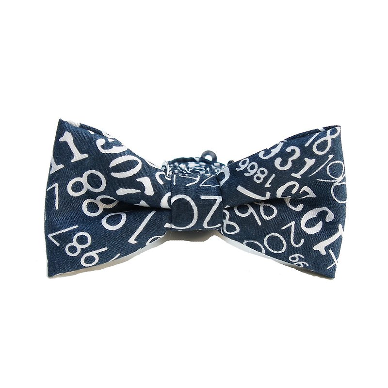 StoneasChic 年代啾啾 領結 bow Tie - 領帶/領帶夾 - 其他材質 藍色