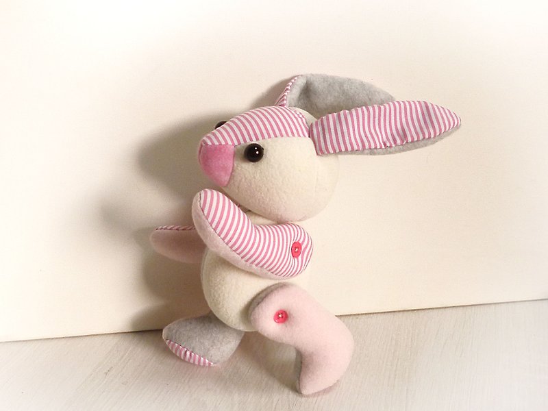 POPO│ Alice rabbit │ handmade. Pink - Stuffed Dolls & Figurines - Other Materials Pink