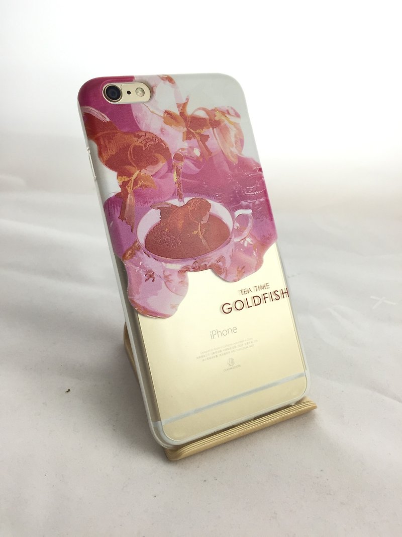 New Year Series - -199 afternoon Miss Goldfish "iPhone / Samsung / HTC / LG / OPPO" TPU phone case - Phone Cases - Silicone Pink