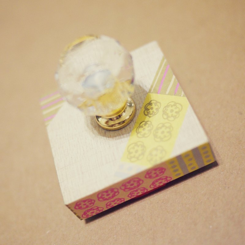 Customized stamp ::: Deluxe edition fine blossoming [wedding medals] - Round diamond cutting - P1370519 - Stamps & Stamp Pads - Wood 