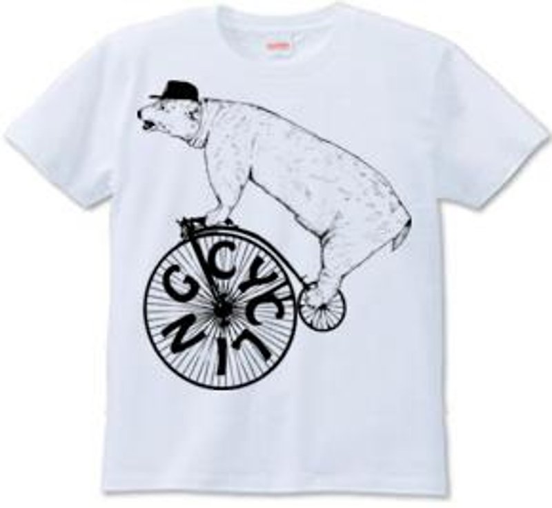 CYCLING BEAR (T-shirt 6.2oz) - เสื้อยืดผู้ชาย - วัสดุอื่นๆ 