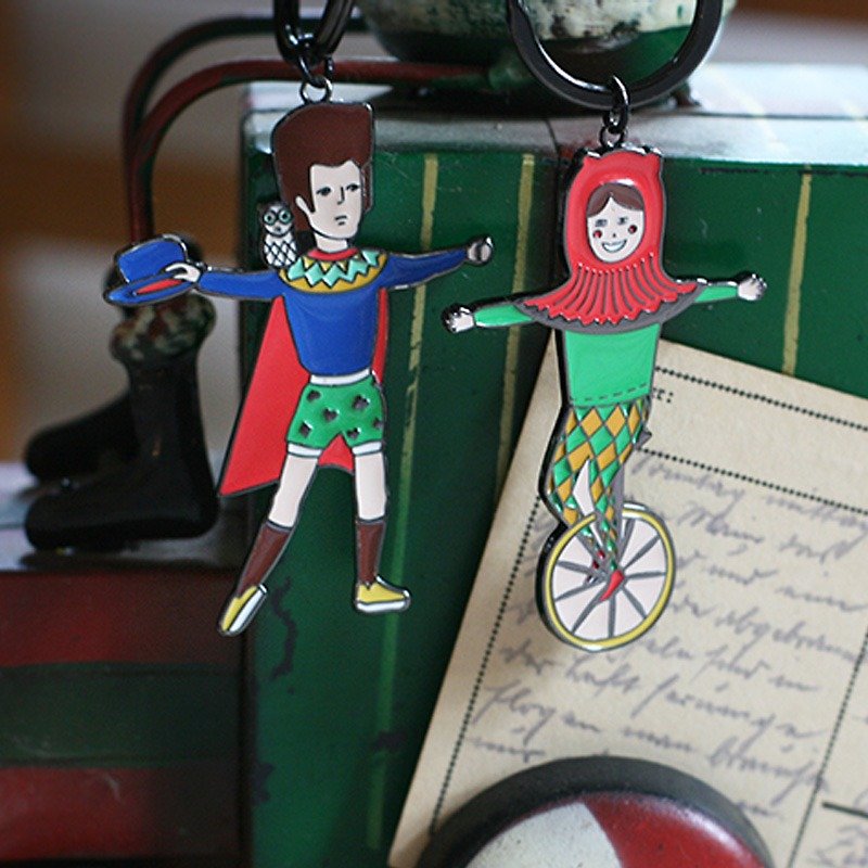 U-PICK Original Life Original Circus Series Keychain-Lucy/Edward Boyfriend Birthday Gift - ที่ห้อยกุญแจ - โลหะ 