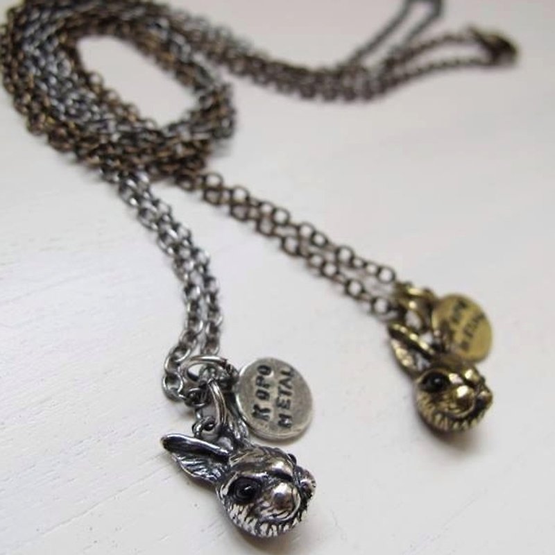 Bunny Necklace - Necklaces - Other Metals Gray