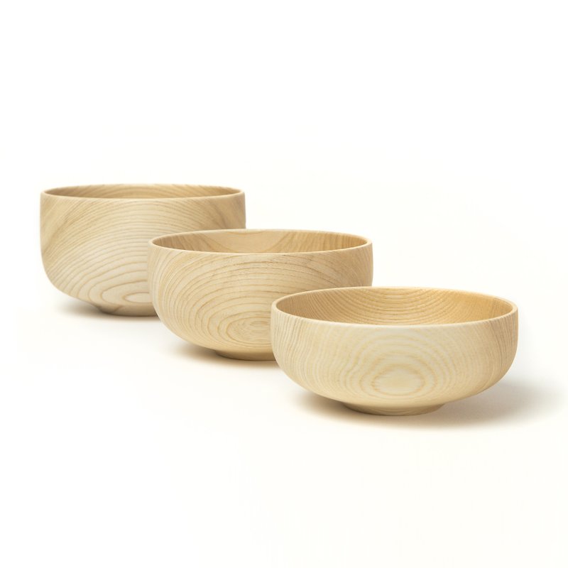 Xiba Gongfang Cork Bowl Set - ถ้วยชาม - ไม้ สีกากี