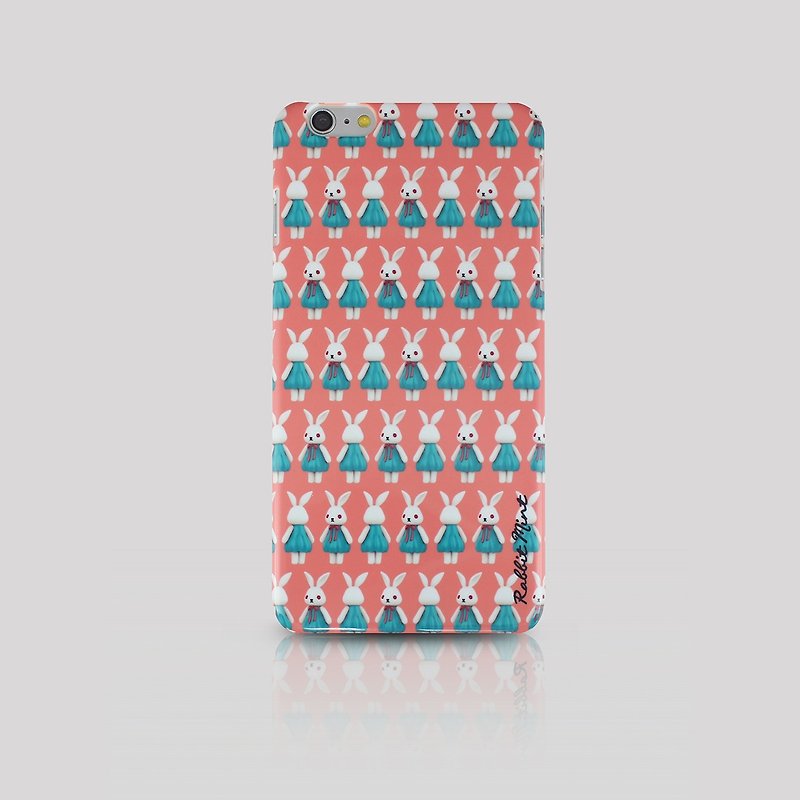 (Rabbit Mint) Mint Rabbit Phone Case - Bu Mali pattern series Merry Boo - iPhone 6 Plus (M0011) - Phone Cases - Plastic Orange