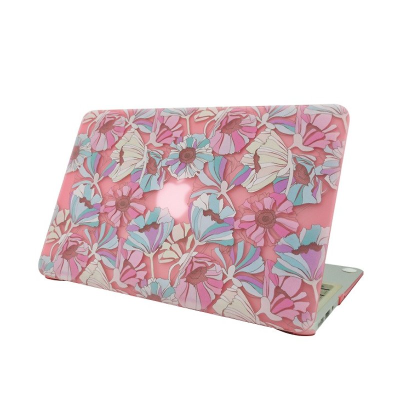 Reversal GO-New Year POP series - [all the way in full bloom] "Macbook 12 inch / Air 11 inch special" crystal shell (matte - light pink) - เคสแท็บเล็ต - พลาสติก สึชมพู