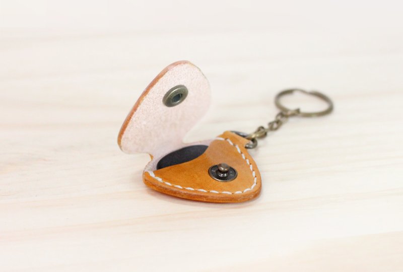 LIONs Handmade Leather -- Guitar Pick Case Key Ring