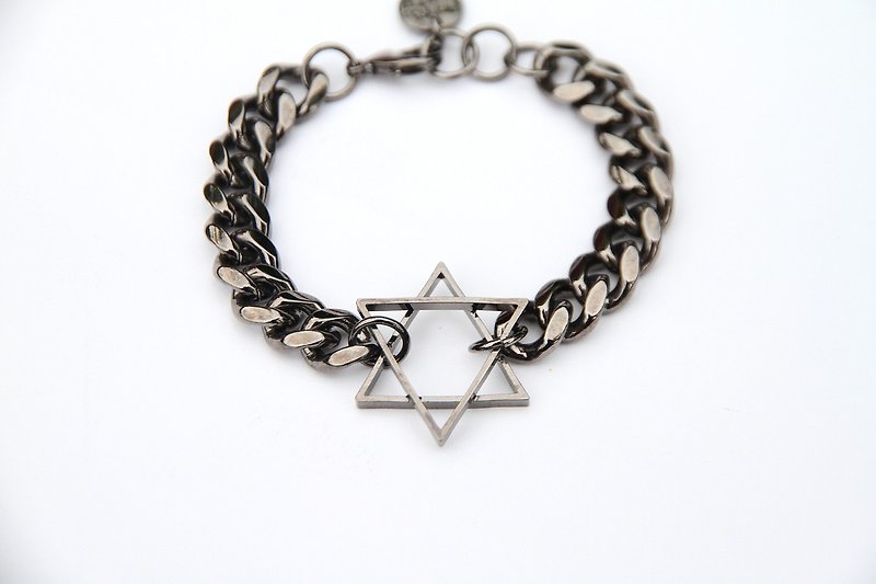 [EDGES - Collage] geometric bracelet hexagram - สร้อยข้อมือ - โลหะ 