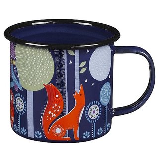 SUSS-UK imported Wild &amp;amp; Wolf design 珐琅 mug (Night night) - spot