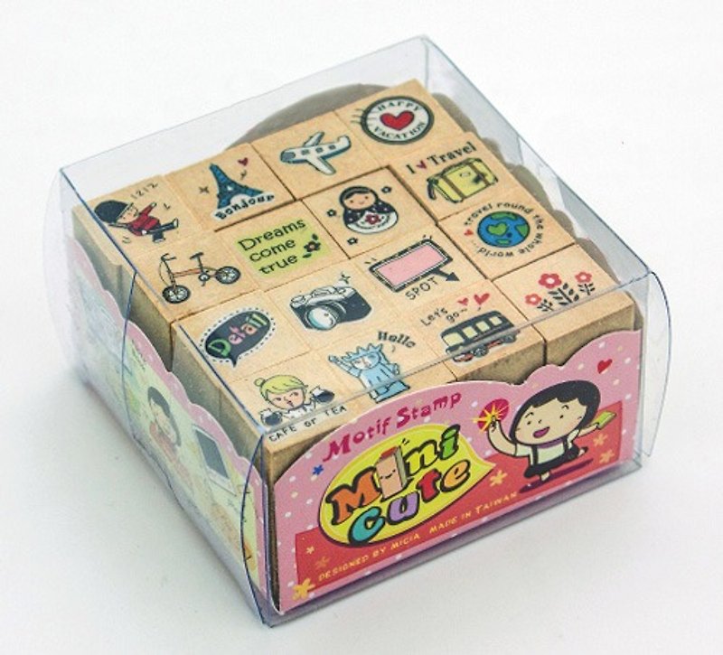 minicute stamp set - come and go - Stamps & Stamp Pads - Other Materials 