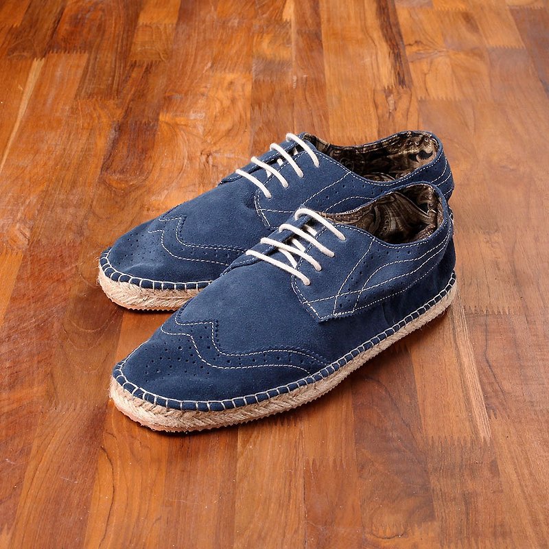 Vanger elegant beauty ‧ light still mixed Derby carved cuttlefish Va170 blue - Men's Casual Shoes - Genuine Leather Red