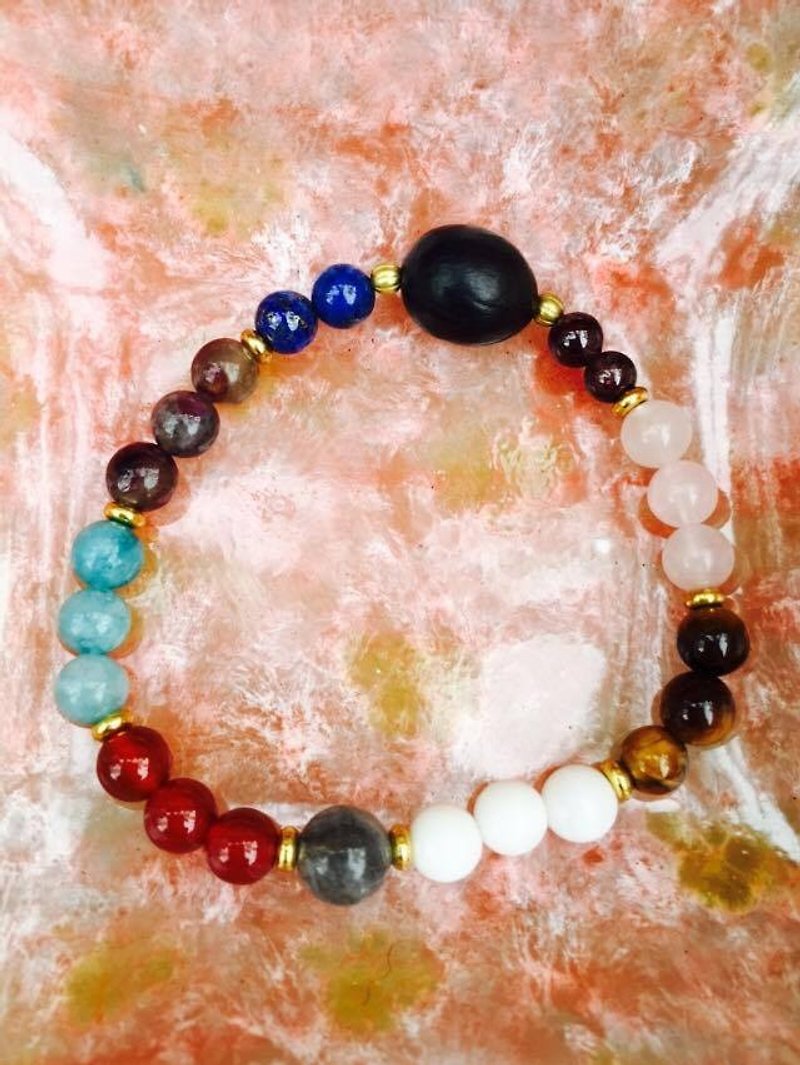 Suddenly, "Bracelet Series" Nourishing Crystal Model-Colorful Little Days - Bracelets - Gemstone Blue