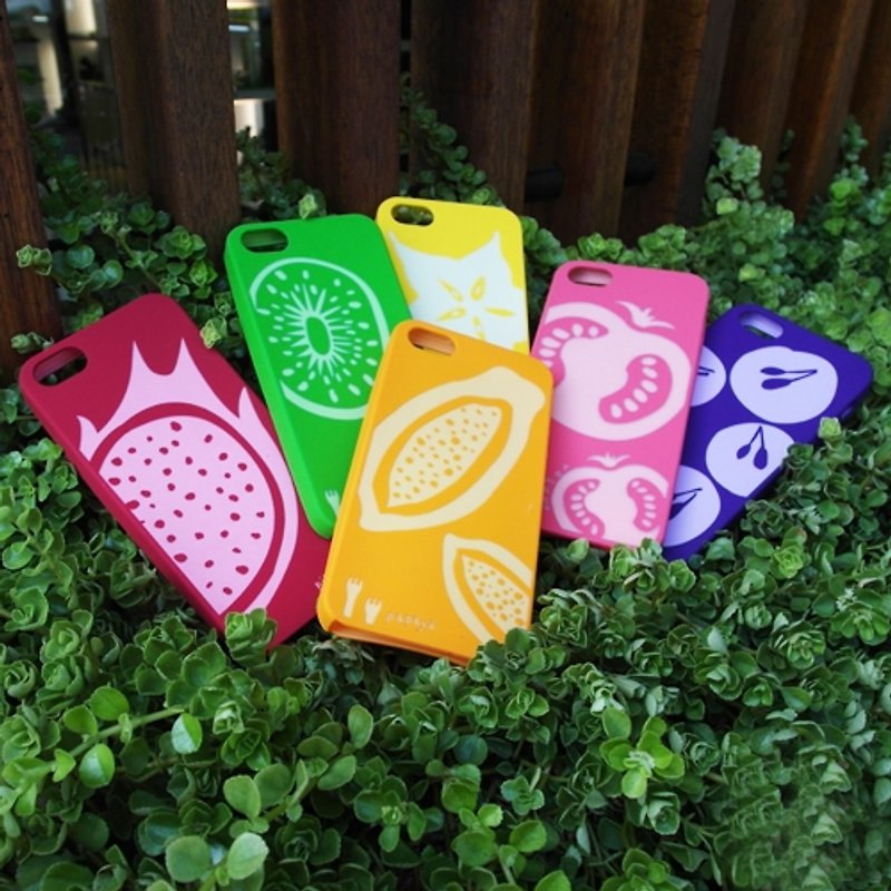 Kalo 卡樂創意 iPhone SE/5/5S 水果拼盤矽膠保護套 - 手機殼/手機套 - 矽膠 多色