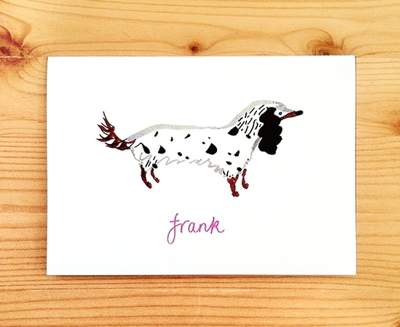 Global illustrator Series - Nina Cosford Greeting Card " FRANK " - Cards & Postcards - Paper 