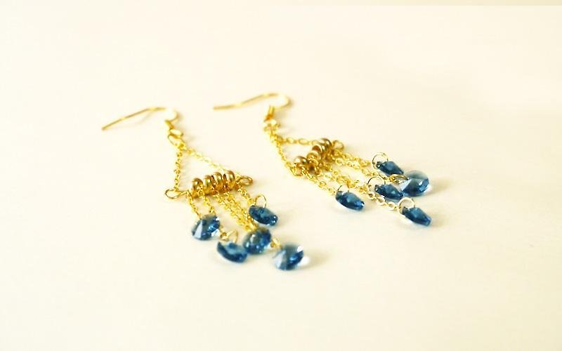 Light you up teardrop earrings in the sky - Earrings & Clip-ons - Other Metals Blue