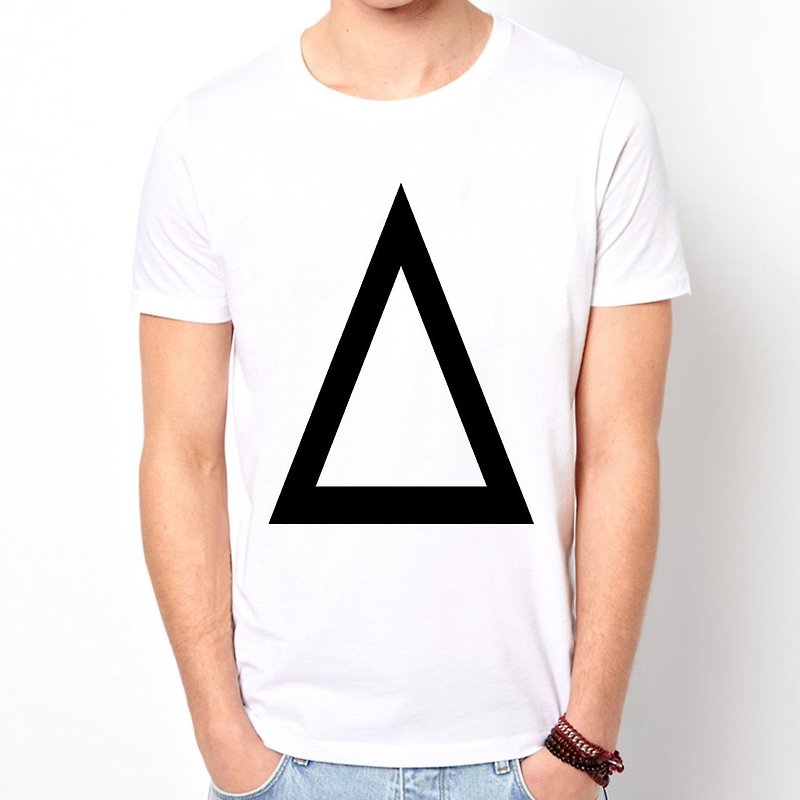Prism A short-sleeved T-shirt -2 color triangle geometric cheap fashion design own brand - Men's T-Shirts & Tops - Other Materials Multicolor