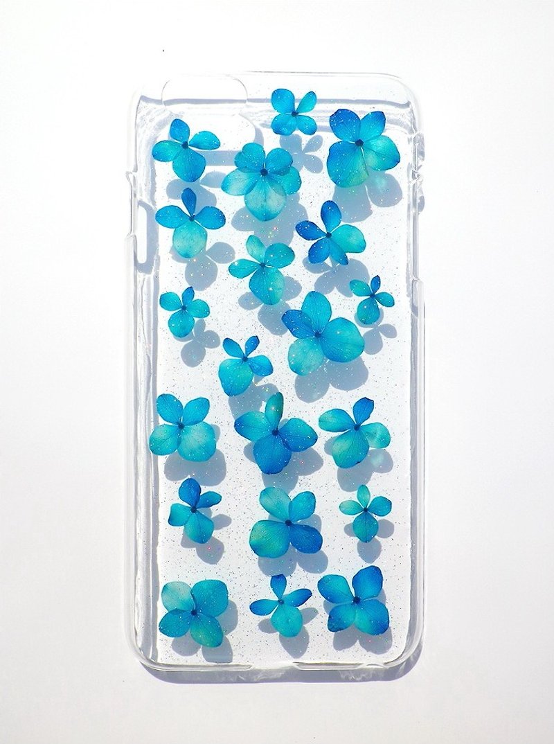 Anny's workshop hand-made pressed flower mobile phone protection shell for iphone 6 plus, hydrangea series - เคส/ซองมือถือ - พลาสติก 
