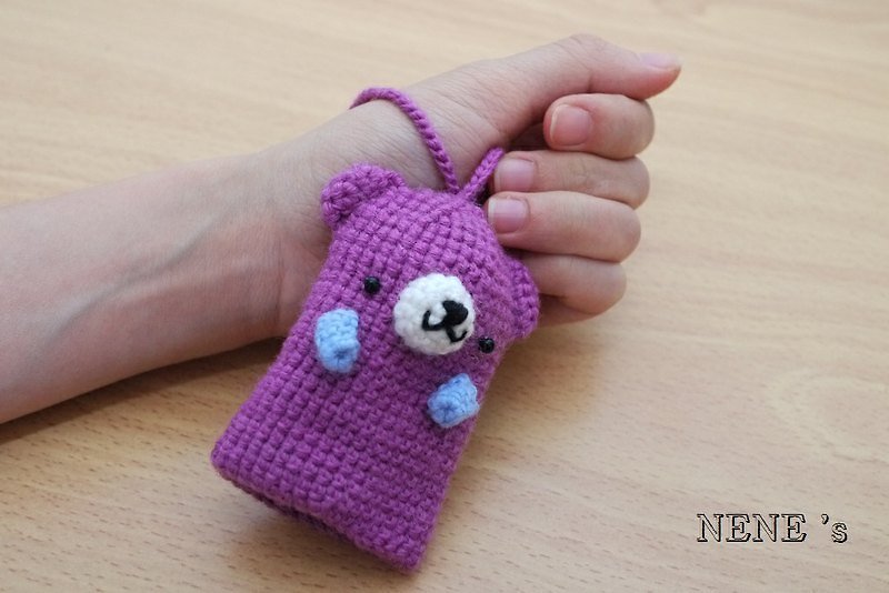 熊熊鑰匙包(紫色) - 其他 - 其他材質 紫色