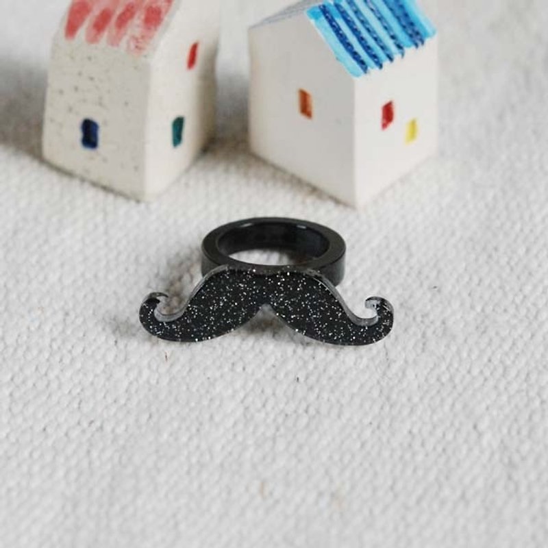 Alice beard, rings - แหวนทั่วไป - อะคริลิค สีดำ