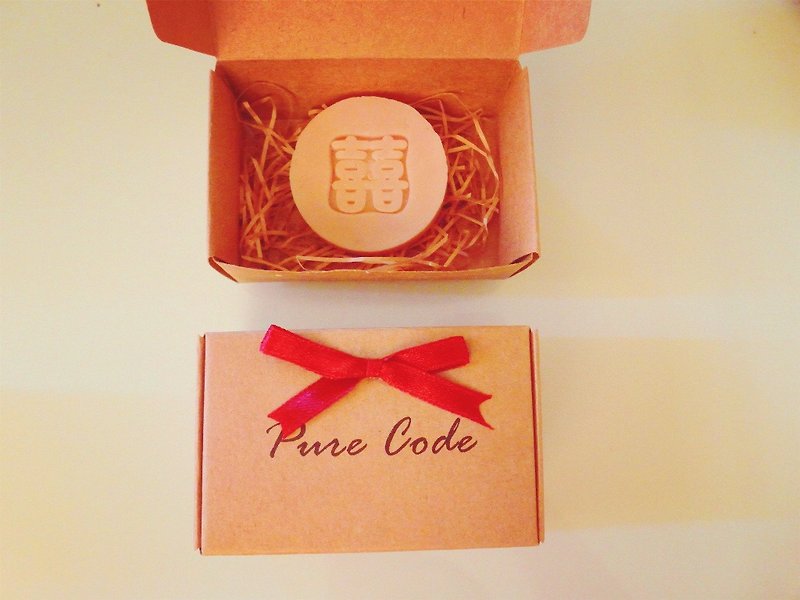 Pure Barcode - Rose Joy Gift Box - Small Round Soap 10pcs (Wedding Small, Handmade Soap) - ผลิตภัณฑ์ล้างมือ - พืช/ดอกไม้ สึชมพู