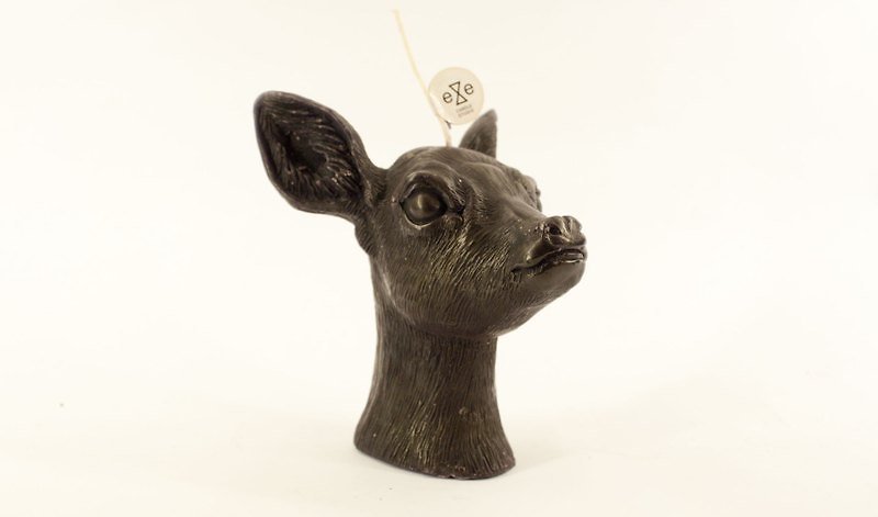 Deer Candle - Candles & Candle Holders - Wax Black