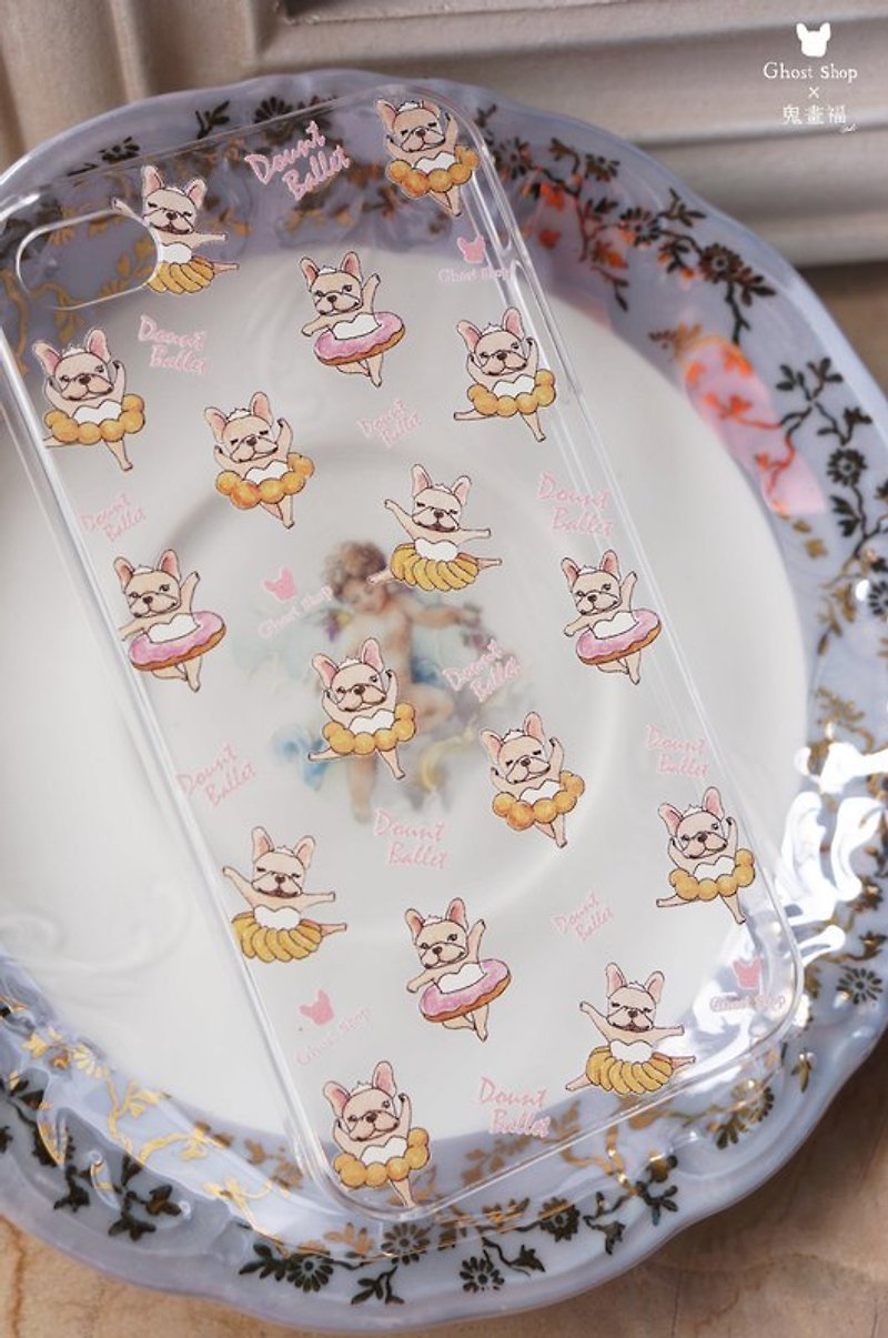 (Sold out) iPhone i5 / 5s phone shell - donuts ballet method bucket (transparent) - Phone Cases - Waterproof Material Multicolor