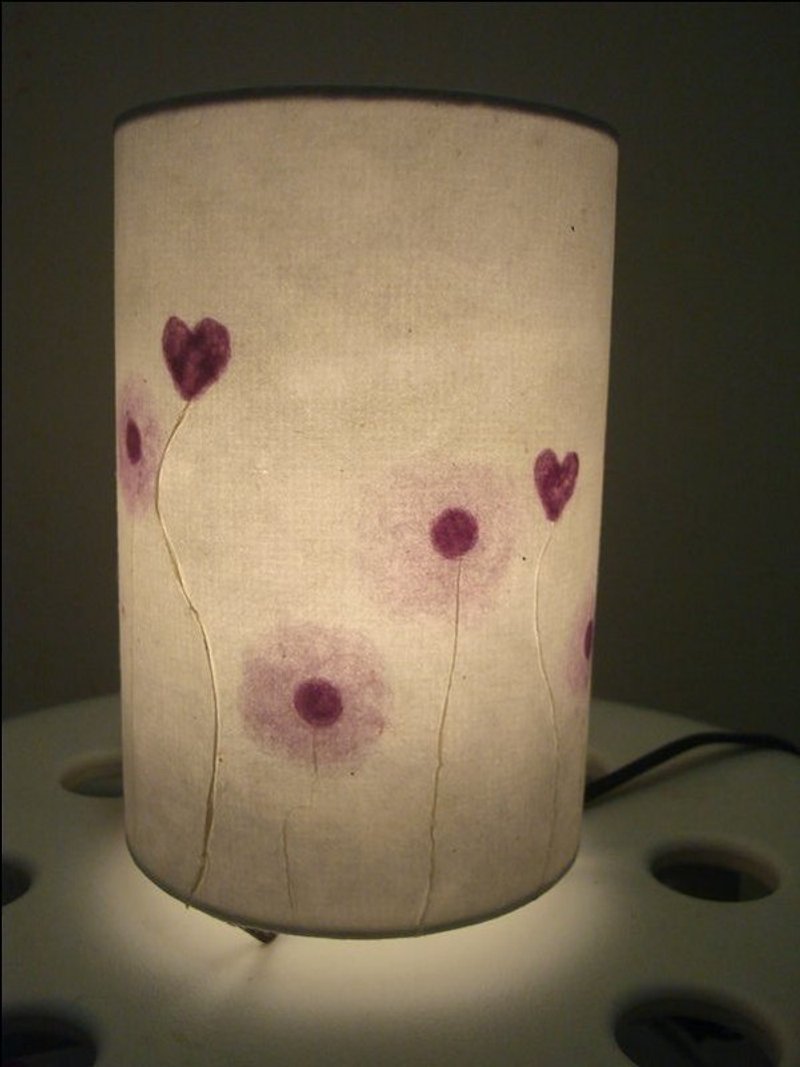 Night light - heart flowers bloom - โคมไฟ - กระดาษ 