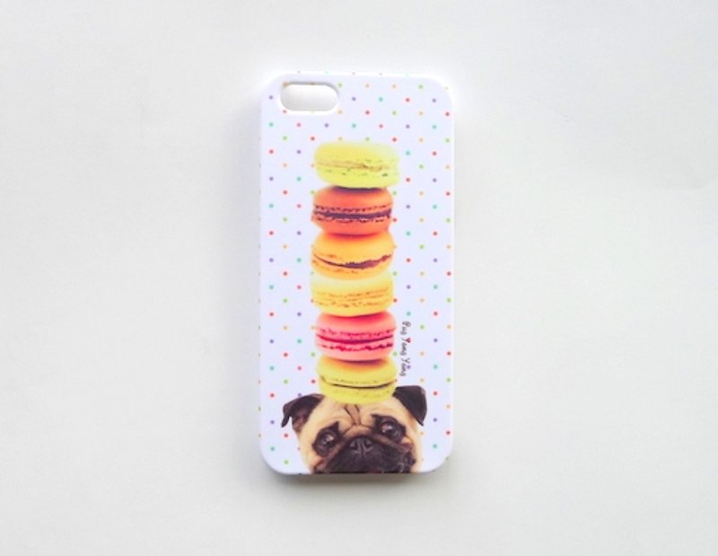 [Yong] Pug & Macarons Smart Phone Case - เคส/ซองมือถือ - พลาสติก 
