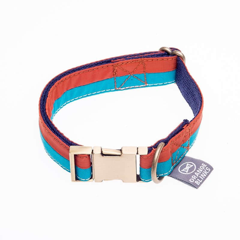 Collar Orange Blinks Yoga Time Performance Double Color S/M/L (M/L sold) - Collars & Leashes - Other Materials Multicolor