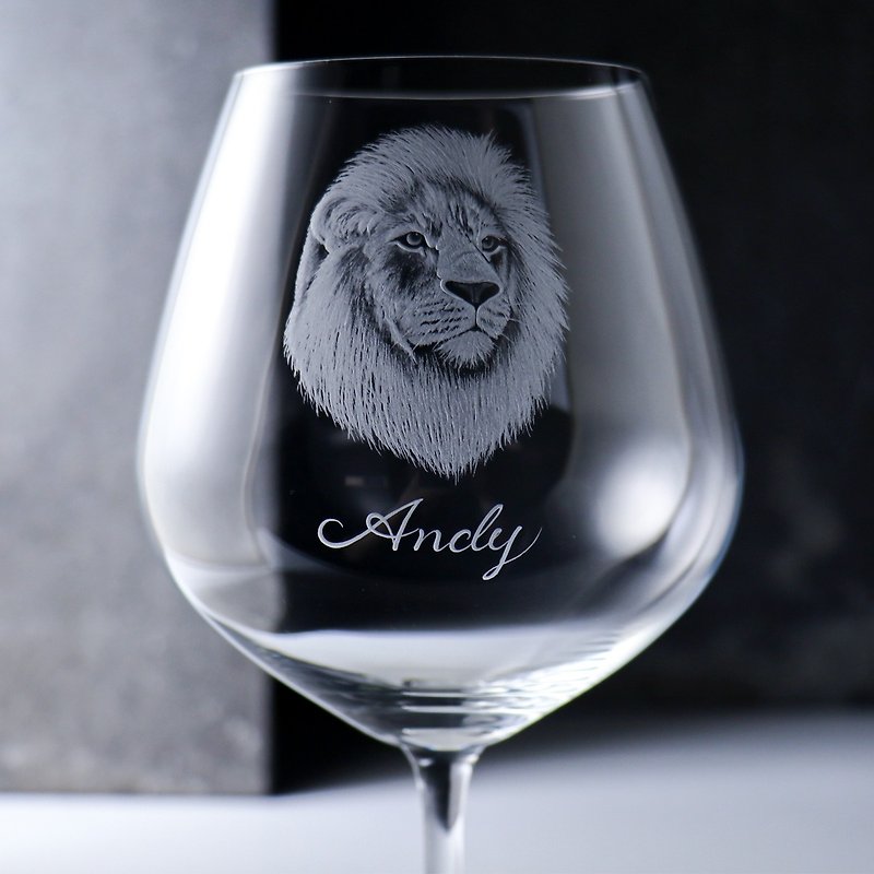 750cc [SCHOTT ZWIESEL VINA King Series] LION lead-free crystal red wine glass lion - แก้วไวน์ - แก้ว สีนำ้ตาล