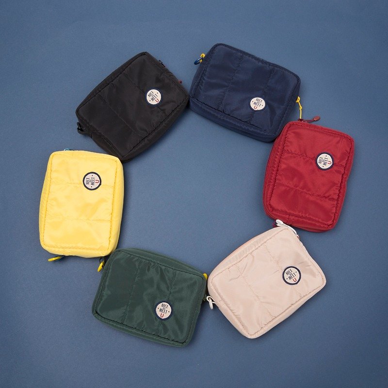 NTMY. Medium memory fabric sandwich storage bag sundries bag - กระเป๋าเครื่องสำอาง - วัสดุอื่นๆ สีเขียว