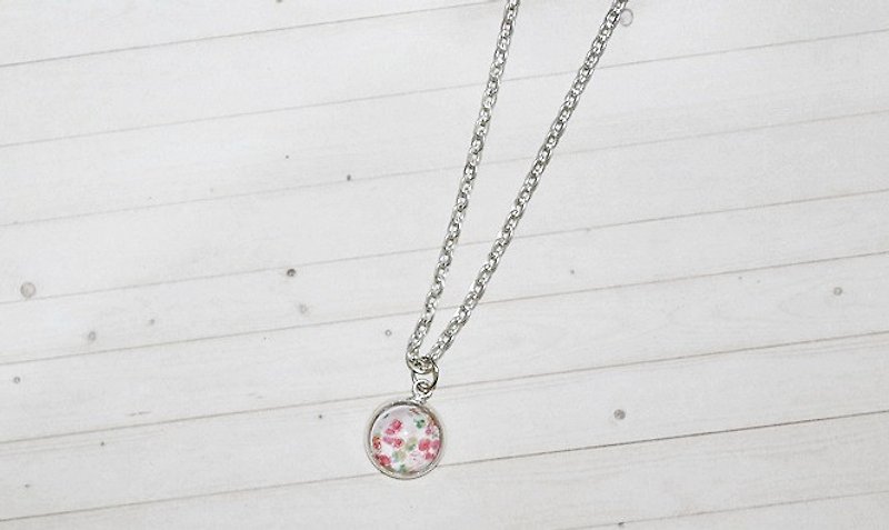 Time Gemstone Necklace <A little bit of flowers> =>Limited X1 - Necklaces - Acrylic Red