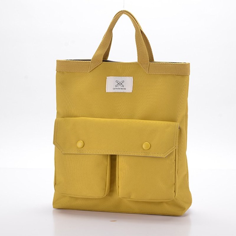 LaPoche Secrete: Christmas exchange gift _ Wen Qing style storage treasure bag _ mustard yellow - กระเป๋าถือ - วัสดุอื่นๆ สีส้ม