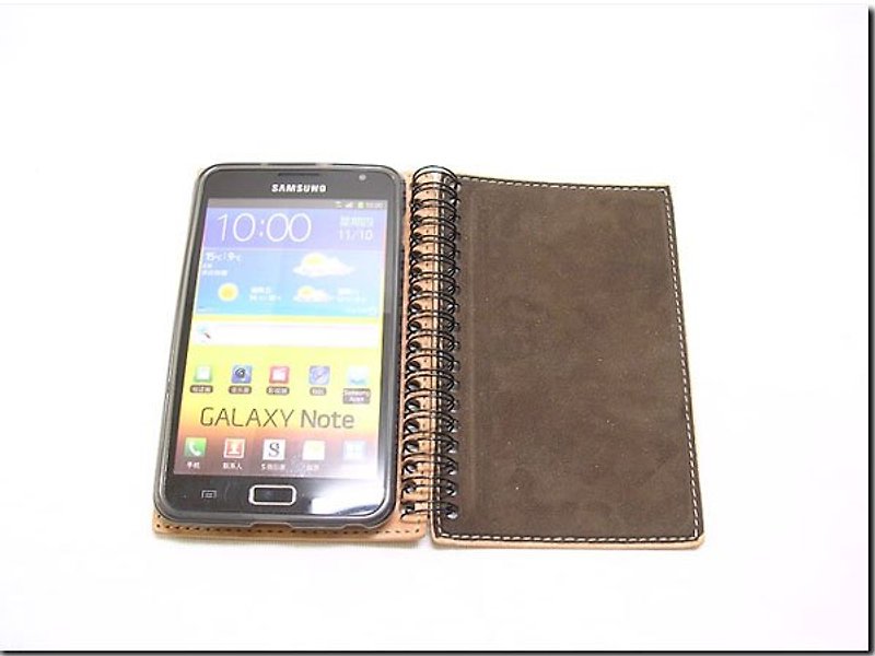 --- Hand-stitched leather--Notebook holster--- custom models (i6, s6, htc.sony) - อื่นๆ - หนังแท้ 
