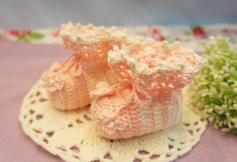 Organic cotton woven baby wave lace romantic socks (woven with Japanese organic cotton)~ - อื่นๆ - วัสดุอื่นๆ หลากหลายสี