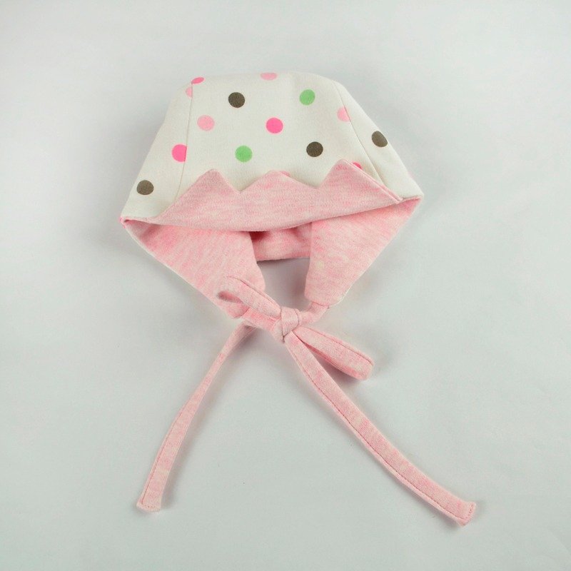 Pretty little pink baby hat strap - Bibs - Cotton & Hemp Pink