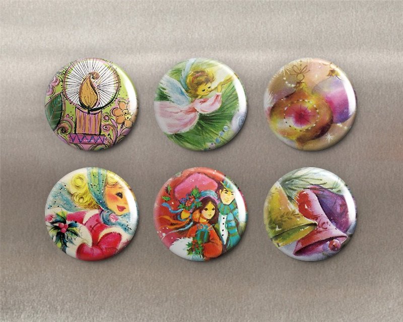 Celebrate the Festival-Magnet (6 in)/Badge (6 in)/Birthday Gift【Special U Design】 - Magnets - Other Metals Multicolor