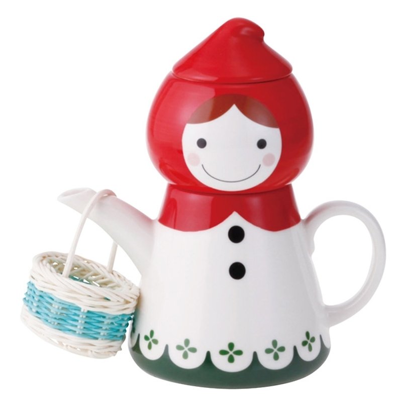 sunart 杯壺組 - 小紅帽 (附提籃) - 茶壺/茶杯/茶具 - 其他材質 紅色