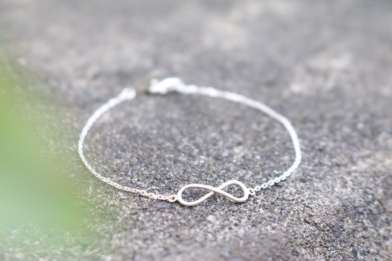 Silver bracelet 0728 infinity - Bracelets - Other Metals Silver