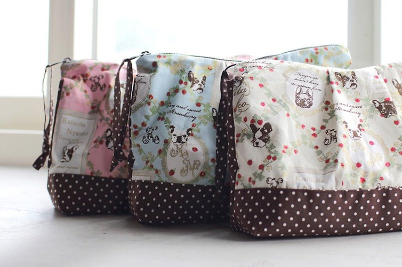 Cherry honey paste. Wet and dry separation of organic cloth napkin pouch * dedicated, cosmetic bags, storage bag, waterproof bag, "do not pick the color, random shipments." - Toiletry Bags & Pouches - Other Materials Multicolor
