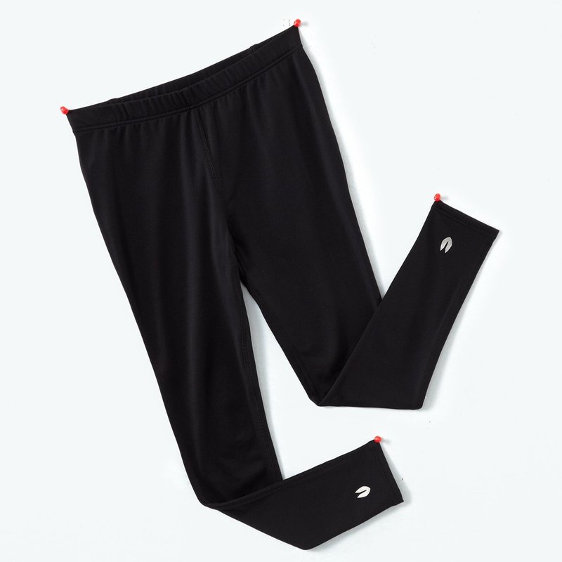 Leggings Mens silver LOGO bristles - absolutely black - Men's Pants - Other Materials Black