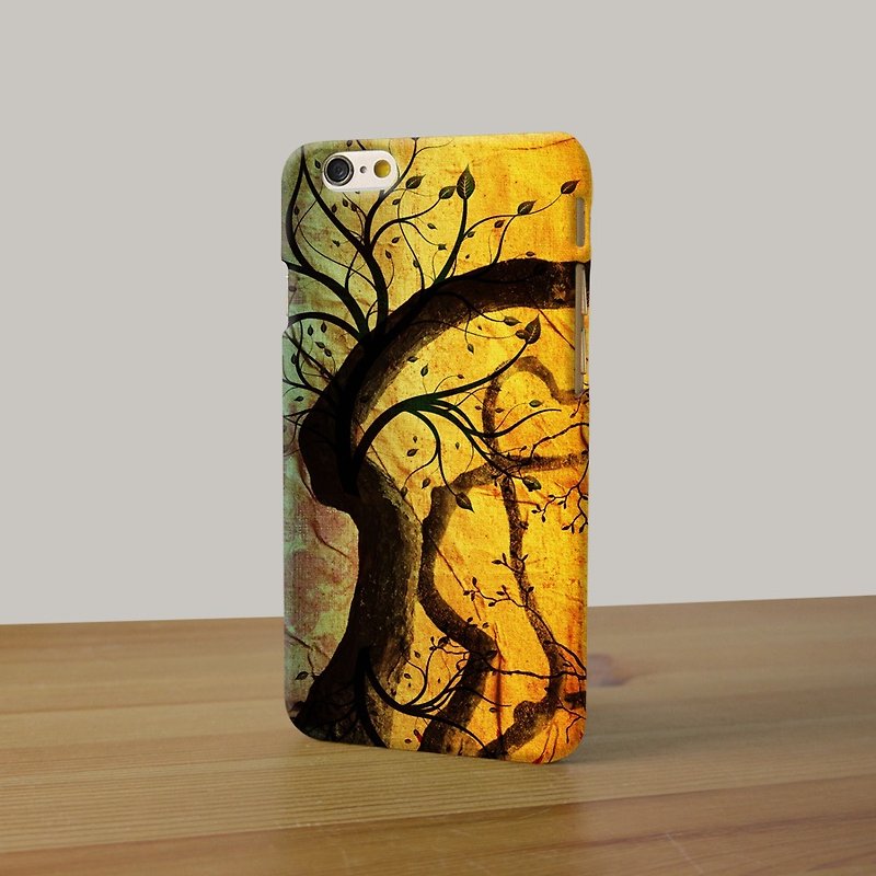 Oil Painting Art Tree 3D Full Wrap Phone Case, available for  iPhone 7, iPhone 7 Plus, iPhone 6s, iPhone 6s Plus, iPhone 5/5s, iPhone 5c, iPhone 4/4s, Samsung Galaxy S7, S7 Edge, S6 Edge Plus, S6, S6 Edge, S5 S4 S3  Samsung Galaxy Note 5, Note 4, Note 3,   - อื่นๆ - พลาสติก 