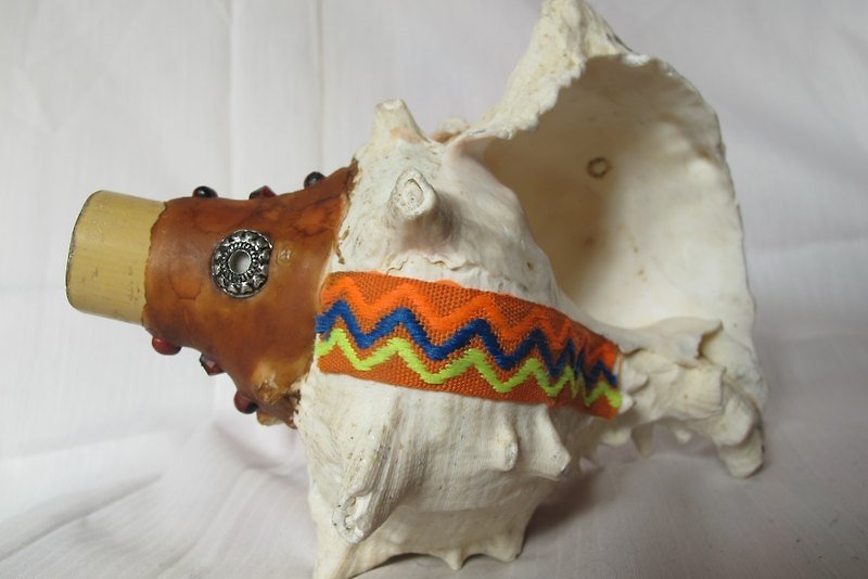 祕魯貝殼樂器 - 結他/樂器 - 其他材質 橘色