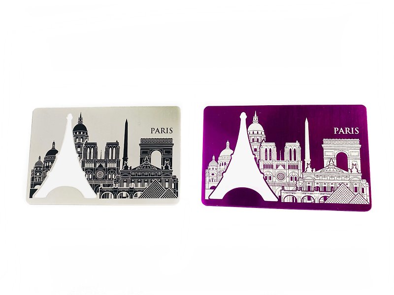 World Luggage Tag Opener_Paris_2 colors - Other - Stainless Steel Purple